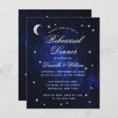 Papier Dîner de répétition des étoiles - Mariage céleste (Devant / Derrière)