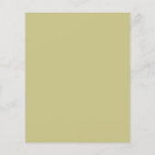 Papier Dîner de répétition Mariage chic jaune vert (Dos)