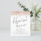 Papier Dîner de répétition Mariage de Parties scintillant (Debout devant)