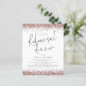 Papier Dîner de répétition Mariage de Parties scintillant (Debout devant)