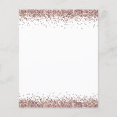 Papier Dîner de répétition Mariage de Parties scintillant (Dos)