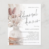 Papier Dîner de répétition Pampas Grass Budget (Devant)