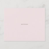 Papier Dîner de répétition rose vif Invitation (Dos)