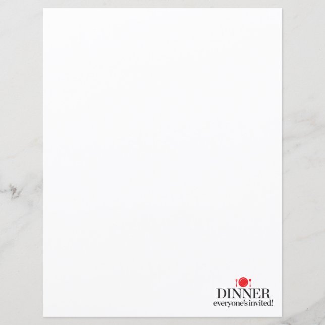 Papier Dîner Invité de tous (Devant)