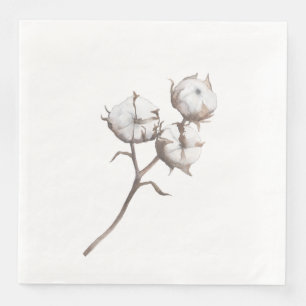 Papier Dinner servetten met Katoen Design