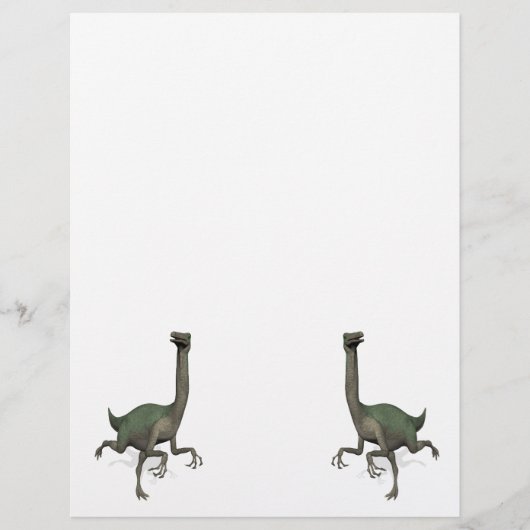 Papier Dino Dinosaur Gallimimus (Devant)