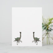 Papier Dino Dinosaur Gallimimus (Debout devant)