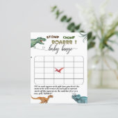Papier Dino Party estompe chomp rugir baby shower de bing (Debout devant)