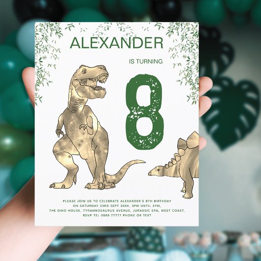 Papier Dinosaur jungle T. rex garçons Anniversaire Parti 