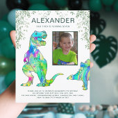 Papier Dinosaur Jungle T Rex Roar fête d'anniversaire
