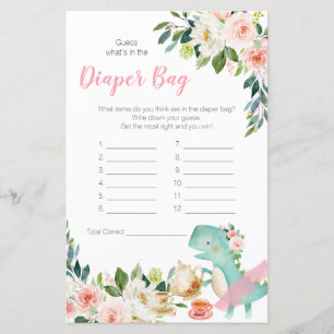 Papier Dinosaur Tea Party devine ce qu'il y a dans le sac