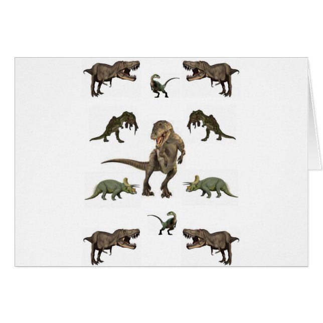 Papier Dinosaure (Devant horizontal)
