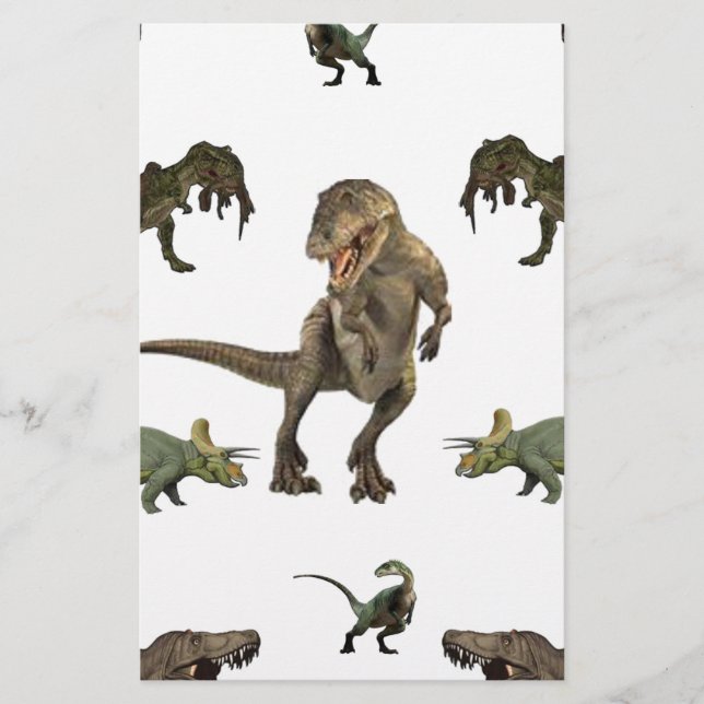 Papier Dinosaure (Devant)