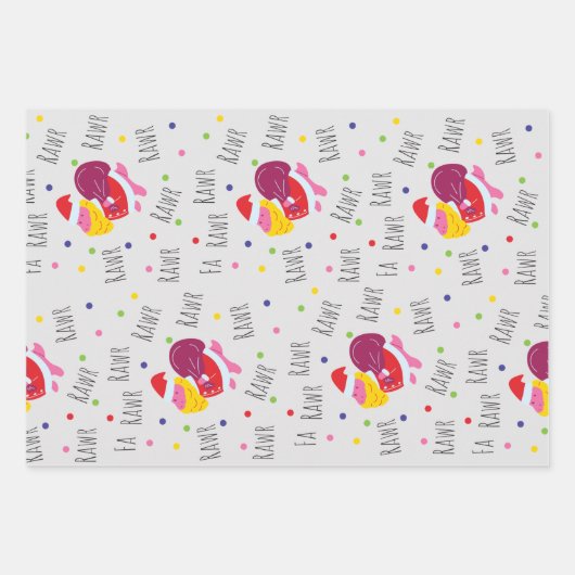 Papier Dinosaure de Noël pour enfants (Devant 2)