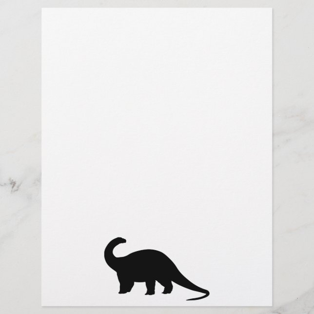 Papier Dinosaure noir (Devant)