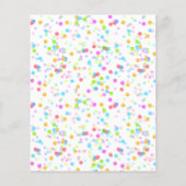 Papier Dinosaures colorés Invitation budgétaire anniversa (Dos)