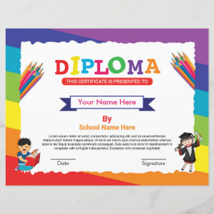Papier Diplôme de certificat
