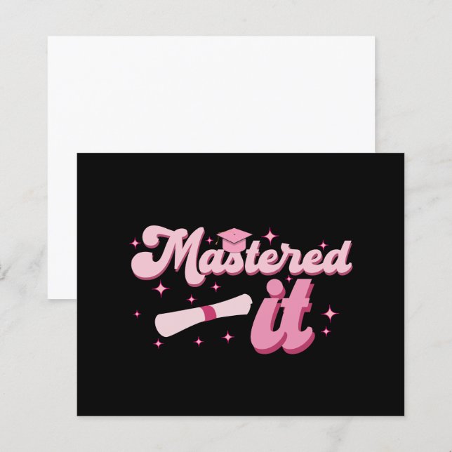 Papier Diplômé de master MBA diplômé de master (Devant / Derrière)