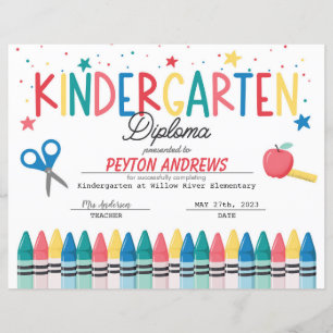 Papier Diplôme de maternelle