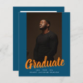 Papier Diplôme en photo de l'Université Bleue d'Orange (Devant / Derrière)