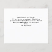 Papier Diplômée 3 Faire-part d'obtention d'un diplôme en  (Dos)