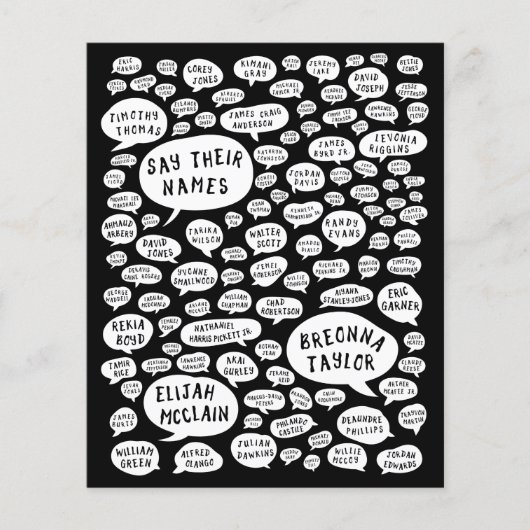 Papier dire leurs noms (Devant)