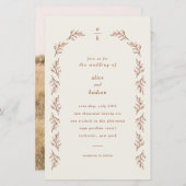 Papier Direction du budget Faire-part de mariage photo Ar (Devant / Derrière)