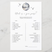 Papier Disco Ce Qui Est Dans Votre Jeu De Fête des mariée (Devant)