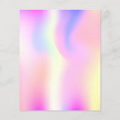 Papier Disco rose holographique Sweet 16 invitation (Dos)