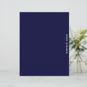 Papier Divider de recette | Bleu et blanc de la marine |  (Debout devant)