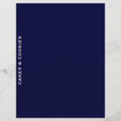 Papier Divider de recette | Bleu et blanc | Gâteaux et co (Dos)