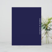 Papier Divider de recette | Bleu et blanc | Gâteaux et co (Debout devant)