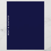 Papier Divider de recette | Bleu et blanc | Viande et fru (Dos)