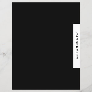 Papier Divider de recette   Casseroles   Noir et blanc