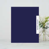 Papier Divider de recette | Entrées | Simple Navy & White (Debout devant)