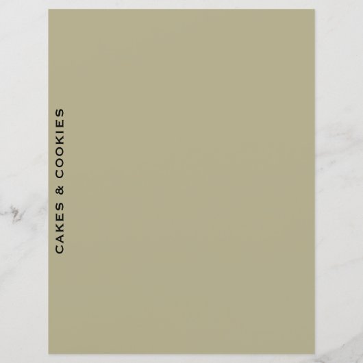 Papier Divider de recette | Gâteau et biscuit | Simple Sa (Dos)