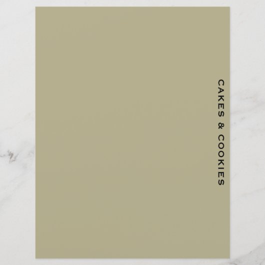 Papier Divider de recette | Gâteau et biscuit | Simple Sa (Devant)