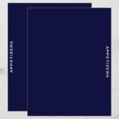Papier Divider de recette | Marine & White | Entrées (Devant / Derrière)