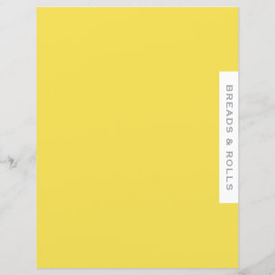 Papier Divider de recette Pailles et rouleaux Simple