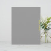 Papier Divider de recette | Plats Côtés | gris et jaune (Debout devant)
