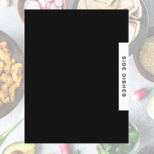 Papier Divider de recette | Plats Côtés | Noir et blanc