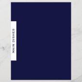 Papier Divider de recette | Plats principaux | Simple Nav (Dos)