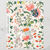 Papier Divider de recette | Soupes et salades | Floral él (Dos)