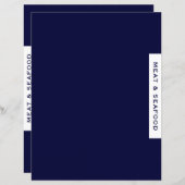 Papier Divider de recette | Viande et fruits de mer | Mar (Devant / Derrière)