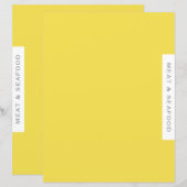 Papier Divider de recette | Viande et fruits de mer | Sim (Devant / Derrière)