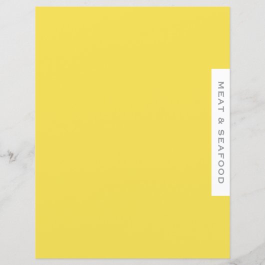 Papier Divider de recette | Viande et fruits de mer | Sim (Devant)