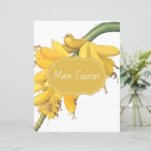 Papier Divider de recettes de banane botanique (Debout devant)