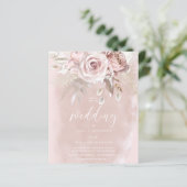Papier Divine Blush Dusty Rose Budget Faire-part de maria (Debout devant)
