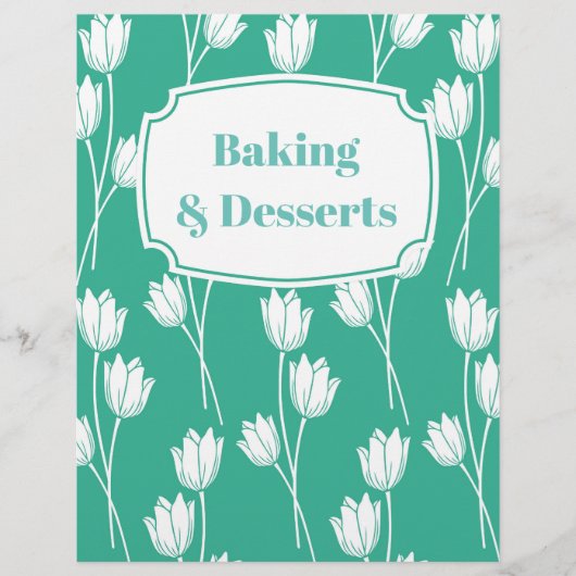 Papier Diviseur blanc et vert chaud et brillant Recette (Devant)