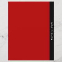 Diviseur de catégorie | Plats Côtés | Noir rouge e
